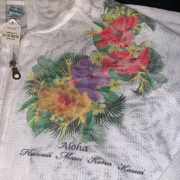 Zip up Lacey hoodie with flowers - Picture 4 of 6